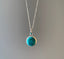 Turquoise Minimalist Round Necklace by Springwaves