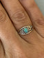 Boho Ornate Oval Ethiopian Opal Silver Ring by Springwaves