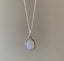 Sterling Silver Oval Opalite Necklace by Springwaves