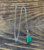 Sterling Silver Classic Oval Malachite Necklace by Springwaves