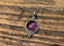 Sterling Silver Circle Amethyst Necklace by Springwaves