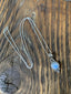 Dainty Sterling Silver Rainbow Moonstone Necklace by Springwaves