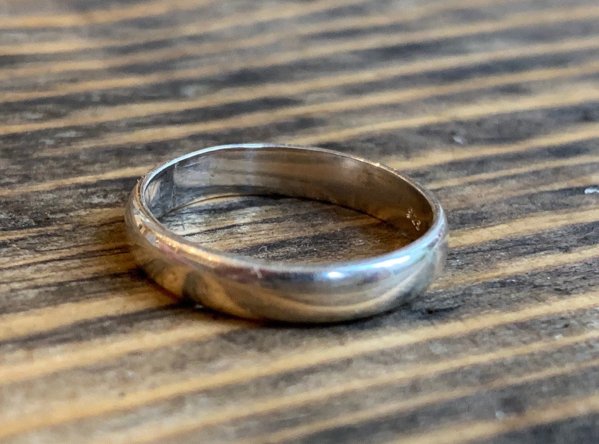 Sterling Silver Timeless Classic Band Ring by Springwaves