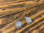 Small Oval Moonstone Earrings in Delicate Silver Detail by Springwaves