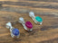 Dainty Oval Rainbow Moonstone Necklace - Choose From: Blue Pink & Green by Springwaves
