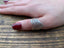 Silver Multi Band Chevron Wave Ring, Adjustable Thumb Ring