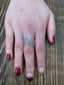 Silver Multi Band Chevron Wave Ring, Adjustable Thumb Ring