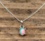 Tiny Minimalist Ethiopian Opal Necklace by Springwaves