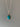Sterling Silver Oval Starburst Turquoise Necklace by Springwaves