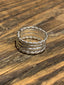 Silver Layered Band Ring