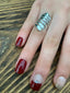 Modernist Silver Fan Wrap Ring by Springwaves