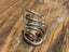 Sterling Silver Wrap Wave Ring-Adjustable Ring