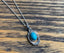 Boho Turquoise Ornate Oval Necklace by Springwaves