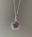 Amethyst Intricate Design Boho Silver Necklace by Springwaves