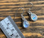 Silver Rainbow Moonstone Teardrop Earrings by Springwaves