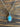 Sterling Silver Oval Larimar Necklace by Springwaves