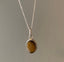 Classic Oval Tiger Eye Sterling Silver Necklace by Springwaves