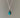 Turquoise Silver Boho Teardrop Necklace by Springwaves