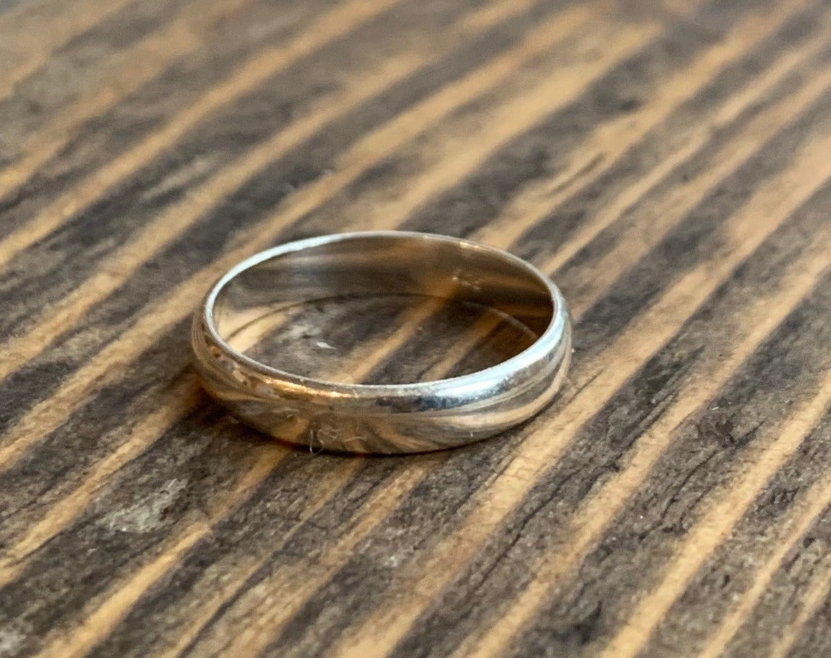 Sterling Silver Timeless Classic Band Ring by Springwaves