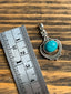 Turquoise Intricate Design Boho Silver Necklace by Springwaves
