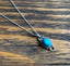 Delicate Oval Boho Turquoise Sterling Silver Necklace by Springwaves