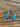 Silver Turquoise Gemstone Earrings by Springwaves