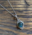 Delicate Ornate Silver Labradorite Boho Pendant Necklace by Springwaves