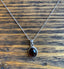 Sterling Silver Classic Oval Garnet Necklace Pendant by Springwaves