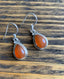 Sterling Silver Carnelian Teardrop Earrings by Springwaves