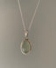 Sterling Silver Oval Prehnite Necklace by Springwaves
