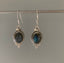Sterling Silver with Labradorite Stone Delicate Dangle Earrings by Springwaves