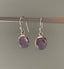 Classic Oval Silver Amethyst Drop Earrings by Springwaves