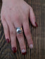 Sterling Silver Hammered Domed Ring-Adjustable
