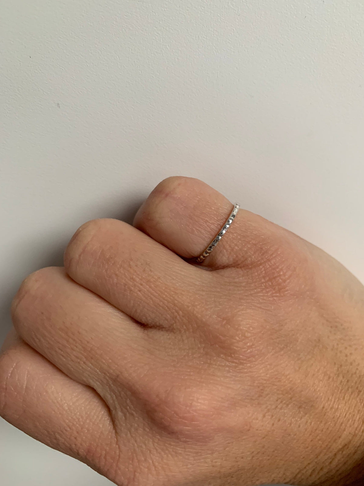 Sterling Silver Thin Stacking Band Ring