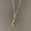 Bohemian Faceted Citrine Teardrop Pendant Necklace by Springwaves