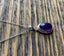 Sterling Silver Oval Amethyst Necklace by Springwaves