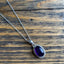 Sterling Silver Oval Amethyst Necklace by Springwaves