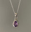 Dainty Faceted Amethyst Silver Necklace by Springwaves