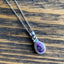 Dainty Faceted Amethyst Silver Necklace by Springwaves
