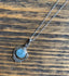 Aquamarine Intricate Design Boho Silver Necklace by Springwaves