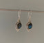Sterling Silver with Labradorite Stone Delicate Dangle Earrings by Springwaves