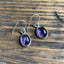 Classic Oval Silver Amethyst Drop Earrings by Springwaves