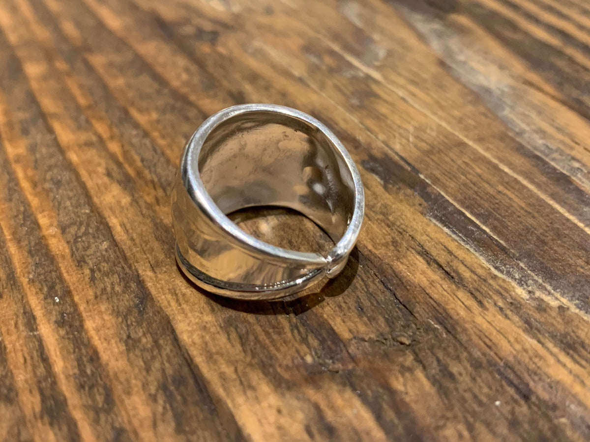 Sterling Silver Domed Ring-Adjustable