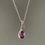 Dainty Faceted Amethyst Silver Necklace by Springwaves