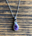 Dainty Faceted Amethyst Silver Necklace by Springwaves