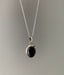Sterling Silver Classic Oval Black Onyx Necklace by Springwaves