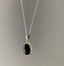 Sterling Silver Classic Oval Black Onyx Necklace by Springwaves
