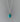 Dainty Oval Boho Turquoise Silver Necklace by Springwaves