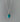 Dainty Oval Boho Turquoise Silver Necklace by Springwaves