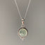 Bohemian Round Prehnite Sterling Silver Necklace by Springwaves